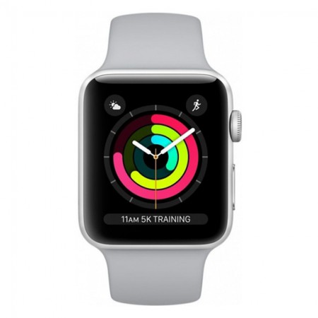 Умные часы Apple Watch S3 GPS+Cellular 42mm Silver Aluminium Case with Fog Sport Band (MQK12) фото 1