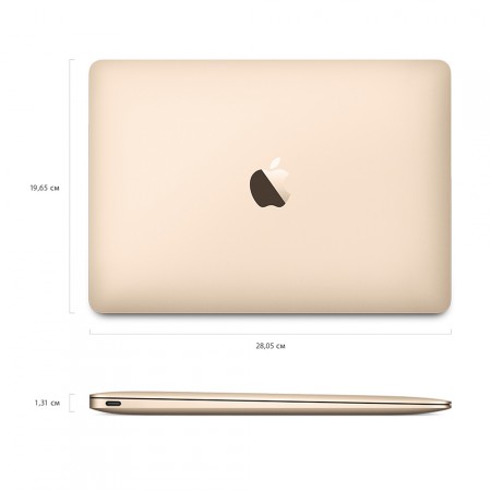 Ноутбук Apple MacBook 12&quot; 2017 MNYL2 (Intel Core i5 1300 MHz/8GB/512GB/Intel HD Graphics 615/Gold) фото 6