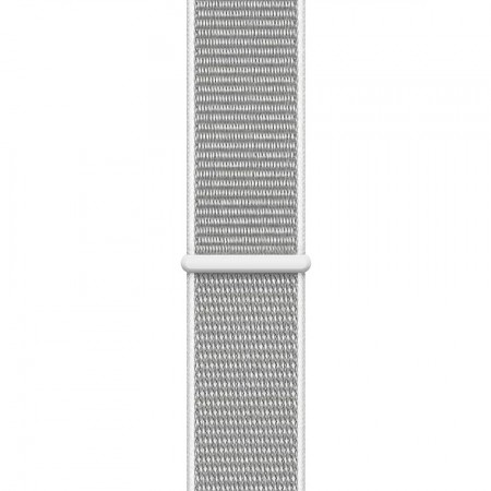 Умные часы Apple Watch Series 4 GPS, 40 мм, корпус из алюминия серебристого цвета, спортивный браслет цвета «белая ракушка» (MU652) фото 3