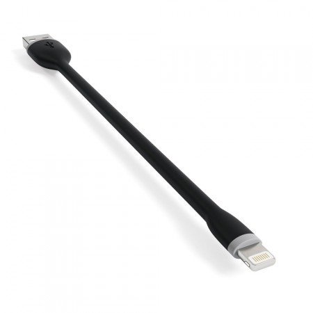 Кабель Satechi Flexible Lightning to USB Cable, Black, 15 см фото 3