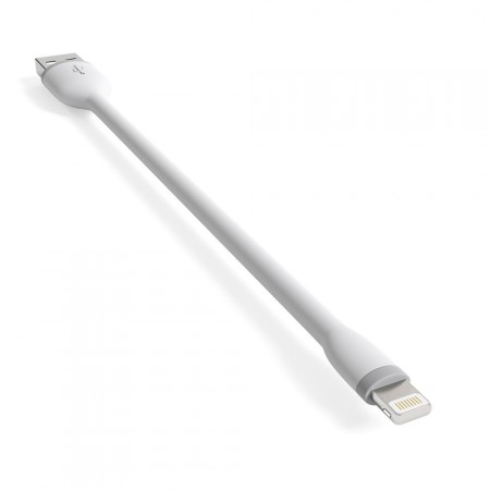Кабель Satechi Flexible Lightning to USB Cable, White, 15 см фото 3