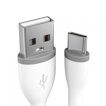 Зарядный кабель Satechi Type-C Flexible USB Charging Cable, White, 15 см фото 2