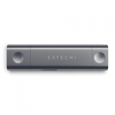 Карт-ридер Satechi Aluminum Type-C USB 3.0 and Micro/SD Card Reader, Space Gray фото 4