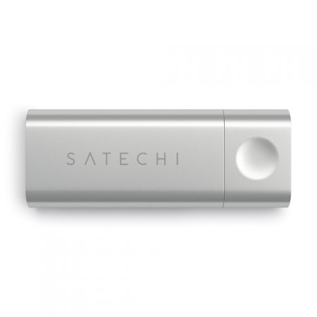 Карт-ридер Satechi Aluminum Type-C Micro/SD Card Reader, Silver фото 3