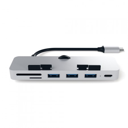 USB-хаб и картридер Satechi Type-C Aluminum Clamp Hub Pro, Silver фото 3