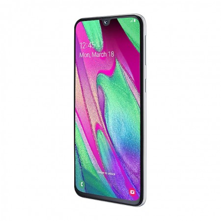 Смартфон Samsung Galaxy A40 (2019) 64Gb White фото 3