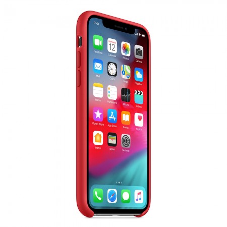 Силиконовый чехол для iPhone XS, (PRODUCT)RED фото 4