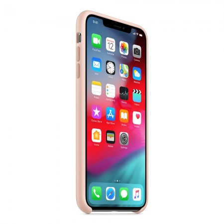 Силиконовый чехол для iPhone XS Max, Розовый песок фото 4