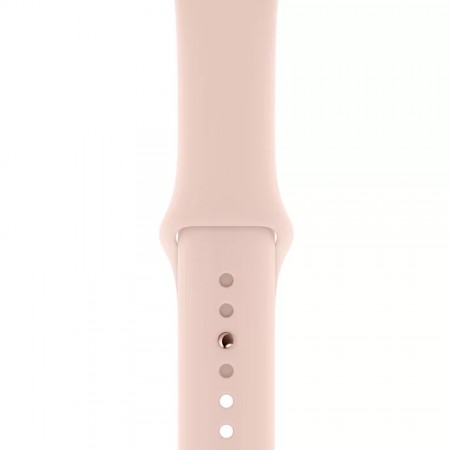 Умные часы Apple Watch Series 4 GPS, 44 мм, корпус из алюминия золотого цвета, спортивный ремешок цвета «розовый песок» (MU6F2) фото 3