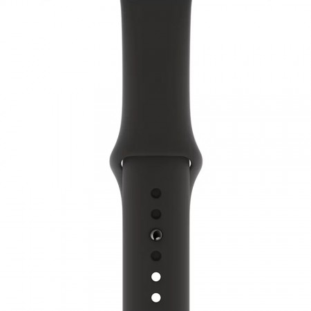 Умные часы Apple Watch Series 4 GPS, 44 мм, корпус из алюминия цвета «серый космос», спортивный ремешок чёрного цвета (MU6D2) фото 3