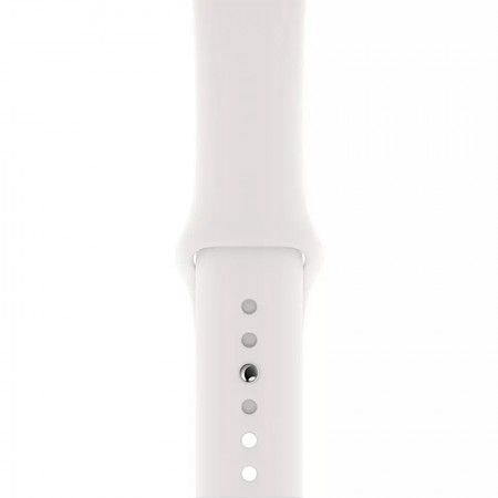 Умные часы Apple Watch Series 5 GPS + Cellular, 44 мм, Silver Aluminum Case with White Sport Band (MWVY2) фото 3