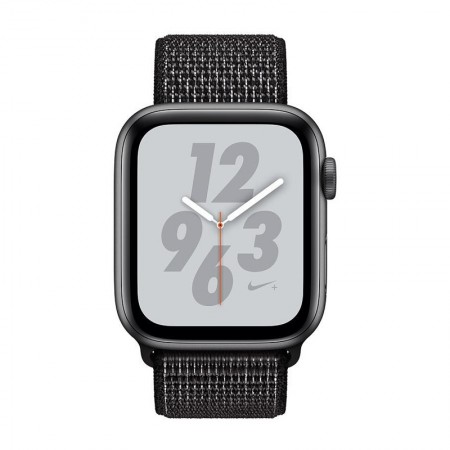 Умные часы Apple Watch S4 Nike+ GPS + Cellular, 40 мм,орпус из алюминия цвета «серый космос», спортивный браслет Nike чёрного цвета (MTX92/MTXH2) фото 2