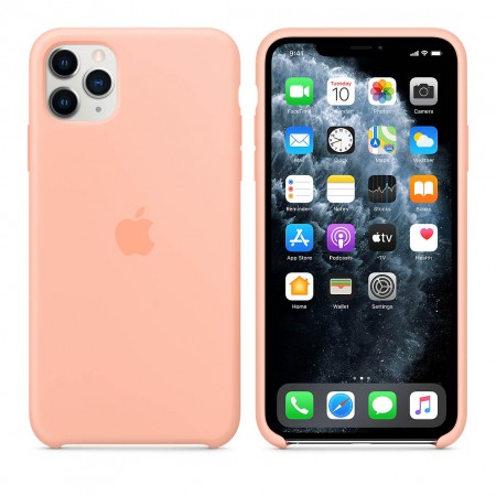 Силиконовый чехол для iPhone 11 Pro Max, Розовый грейпфрут фото 6