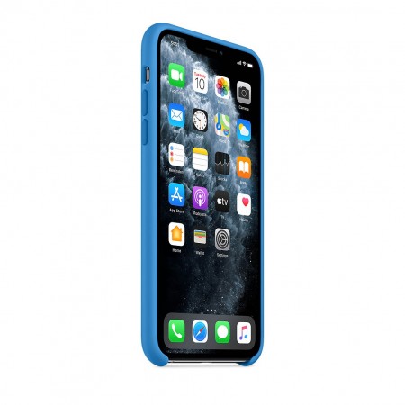 Силиконовый чехол для iPhone 11 Pro Max, Синяя волна фото 5