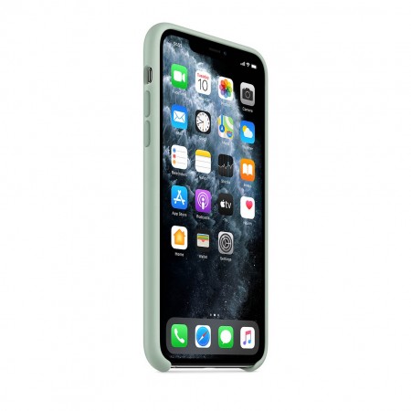 Силиконовый чехол для iPhone 11 Pro Max, Голубой берилл фото 5