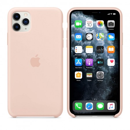 Силиконовый чехол для iPhone 11 Pro Max, Розовый песок фото 6