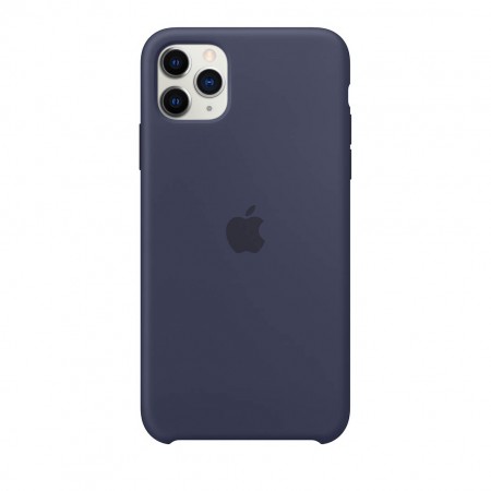 Силиконовый чехол для iPhone 11 Pro Max, Тёмно‑синий фото 2