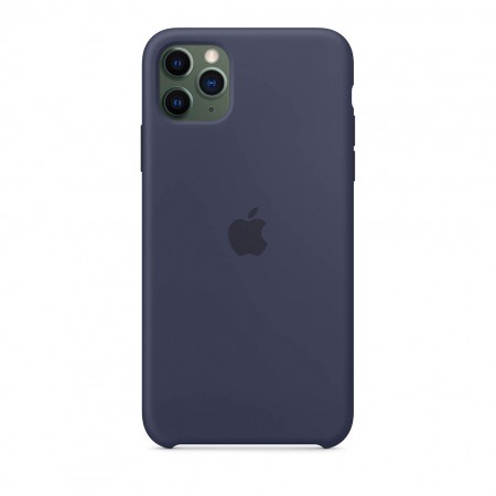 Силиконовый чехол для iPhone 11 Pro Max, Тёмно‑синий фото 3