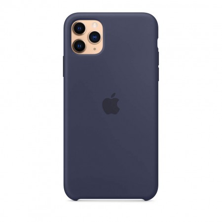 Силиконовый чехол для iPhone 11 Pro Max, Тёмно‑синий фото 4
