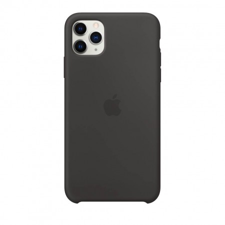 Силиконовый чехол для iPhone 11 Pro Max, Чёрный фото 2