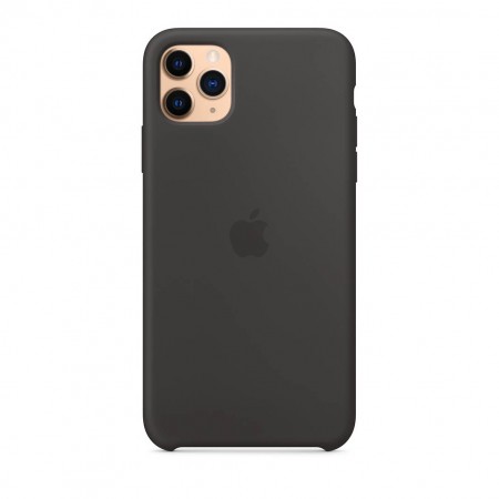 Силиконовый чехол для iPhone 11 Pro Max, Чёрный фото 4