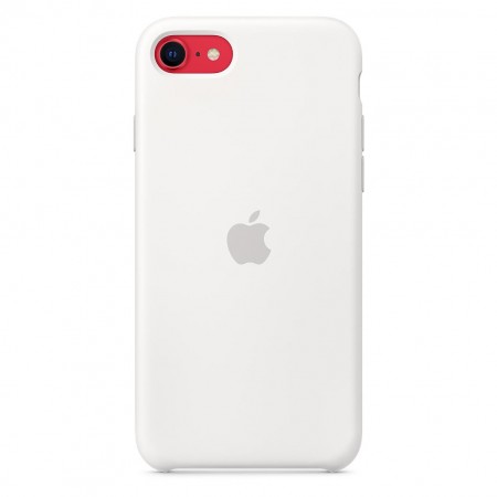 Силиконовый чехол для iPhone SE, Белый фото 3