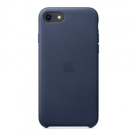 Кожаный чехол для iPhone SE, Тёмно-синий фото 2