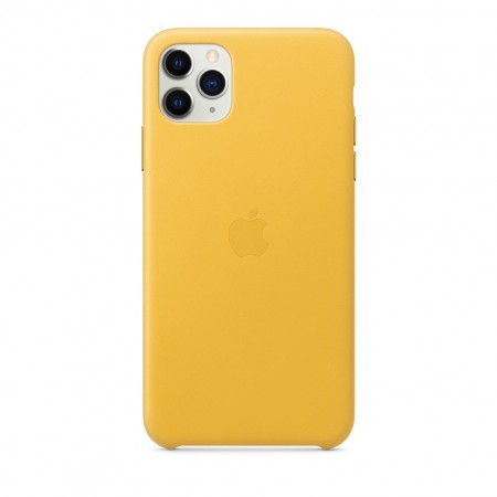 Кожаный чехол для iPhone 11 Pro Max, Лимонный сироп фото 2