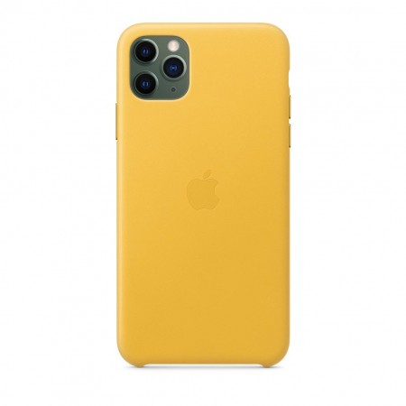 Кожаный чехол для iPhone 11 Pro Max, Лимонный сироп фото 3