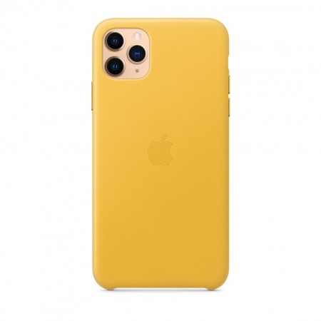 Кожаный чехол для iPhone 11 Pro Max, Лимонный сироп фото 4