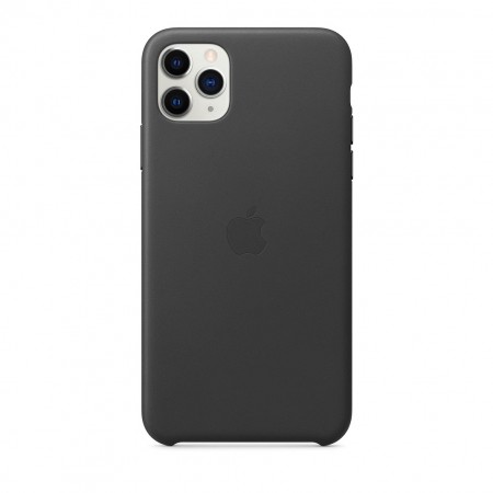 Кожаный чехол для iPhone 11 Pro Max, Чёрный фото 2