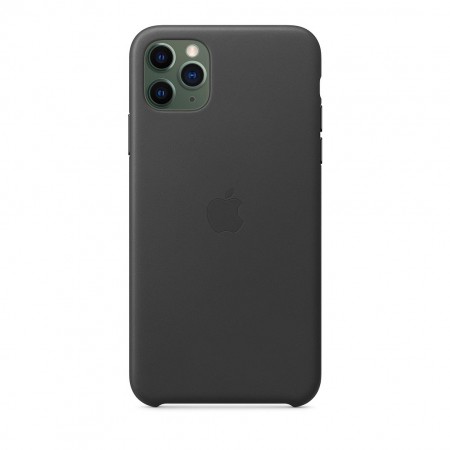 Кожаный чехол для iPhone 11 Pro Max, Чёрный фото 3