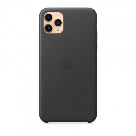 Кожаный чехол для iPhone 11 Pro Max, Чёрный фото 4