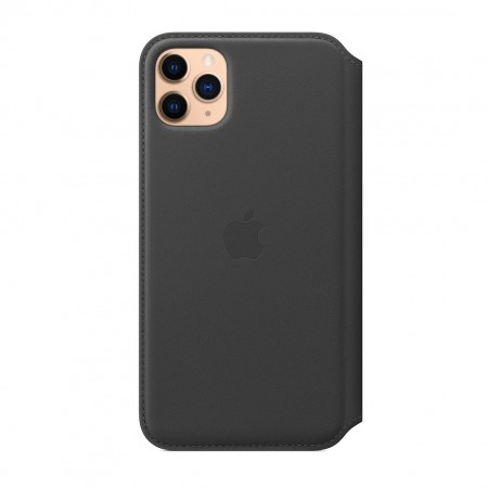 Кожаный чехол Folio для iPhone 11 Pro Max, Чёрный фото 4