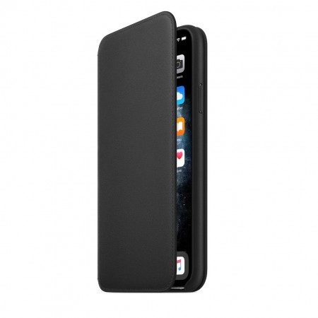 Кожаный чехол Folio для iPhone 11 Pro Max, Чёрный фото 5