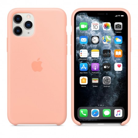 Силиконовый чехол для iPhone 11 Pro, Розовый грейпфрут фото 6