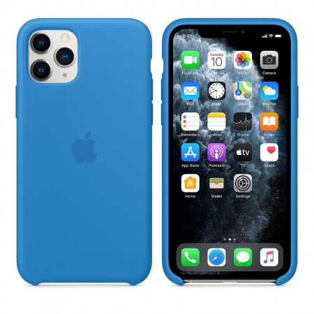 Силиконовый чехол для iPhone 11 Pro, Синяя волна фото 6