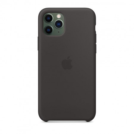 Силиконовый чехол для iPhone 11 Pro, Чёрный фото 3