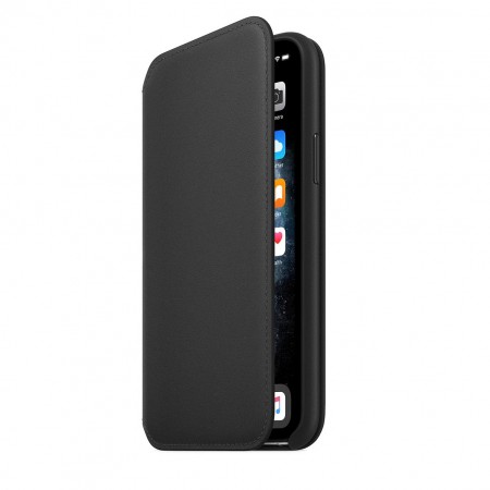 Кожаный чехол Folio для iPhone 11 Pro, Чёрный фото 5