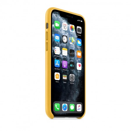 Кожаный чехол для iPhone 11 Pro, Лимонный сироп фото 5