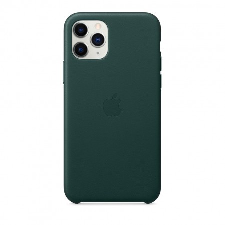 Кожаный чехол для iPhone 11 Pro, Зелёный лес фото 2