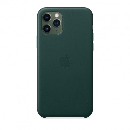 Кожаный чехол для iPhone 11 Pro, Зелёный лес фото 3