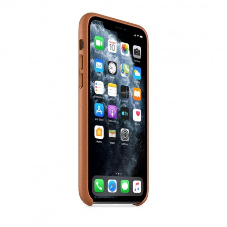 Кожаный чехол для iPhone 11 Pro, Золотисто‑коричневый фото 5