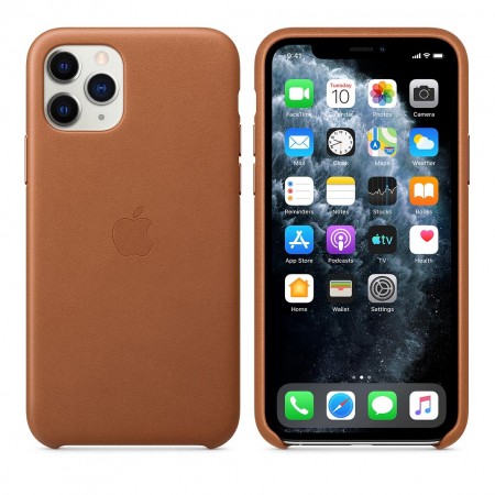 Кожаный чехол для iPhone 11 Pro, Золотисто‑коричневый фото 6