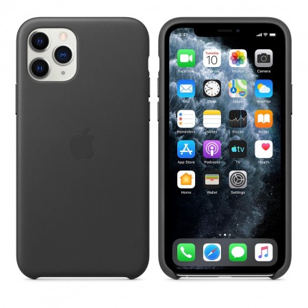 Кожаный чехол для iPhone 11 Pro, Чёрный фото 6