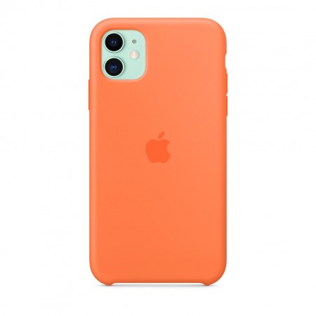 Силиконовый чехол для iPhone 11, Оранжевый витамин фото 3