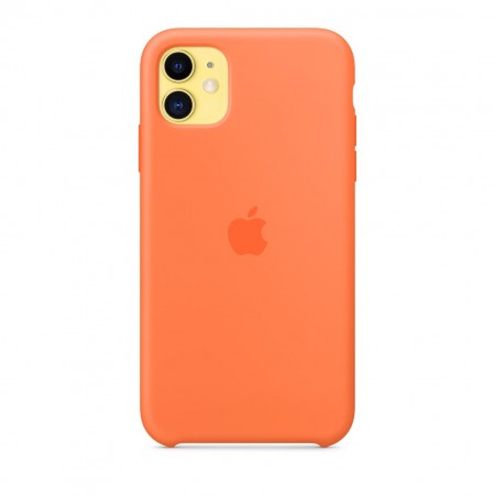 Силиконовый чехол для iPhone 11, Оранжевый витамин фото 4