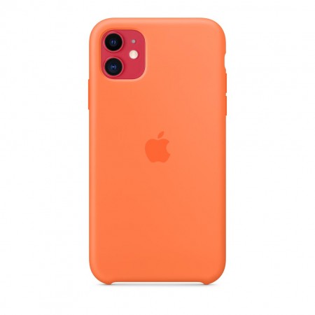 Силиконовый чехол для iPhone 11, Оранжевый витамин фото 6