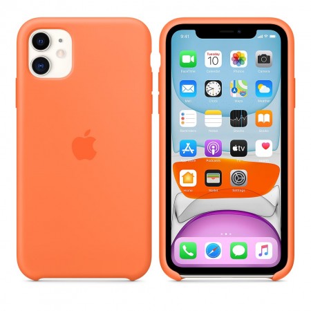 Силиконовый чехол для iPhone 11, Оранжевый витамин фото 8