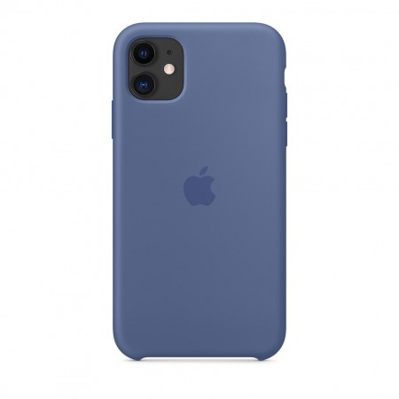 Силиконовый чехол для iPhone 11, Синий лён фото 2
